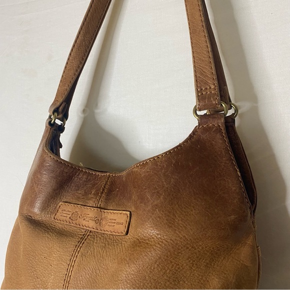Vintage Fossil tan /brown leather shoulder bag75082 (b83) - Picture 16 of 17